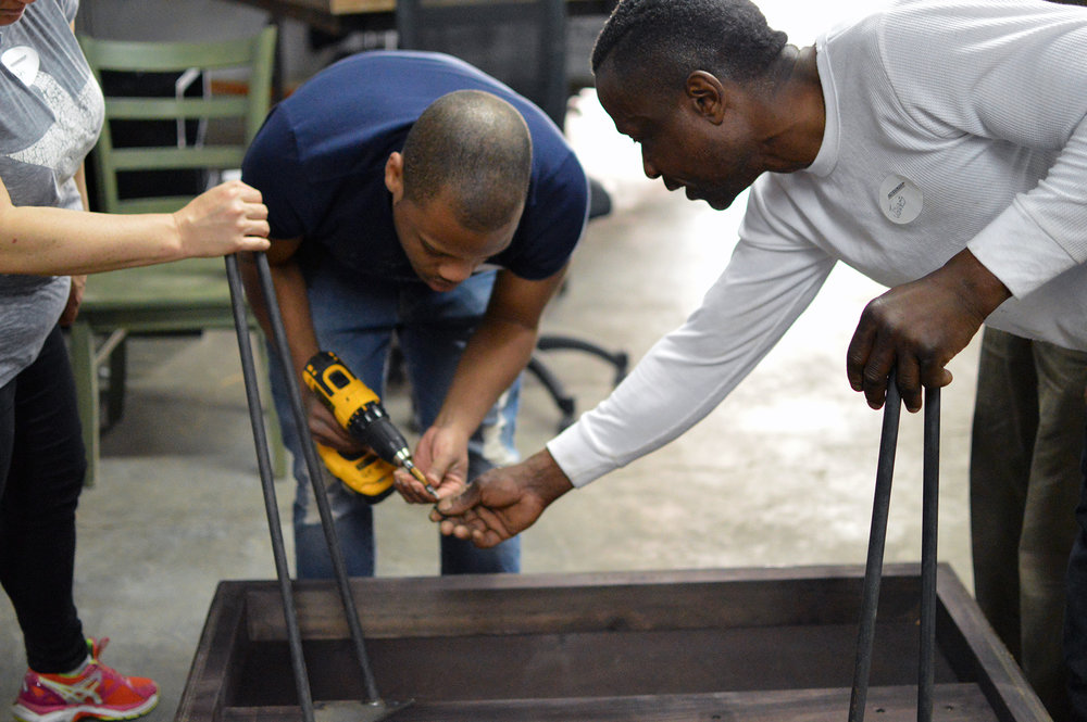 Christina Maida_Volunteer Day1- James Eleby on the Right.JPG